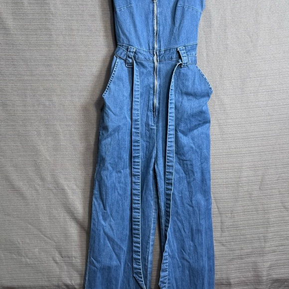 American‎ Bazi Light Blue Denim Jumpsuit - Picture 1 of 5